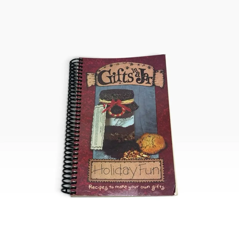 VTG Y2K Gifts In A Jar Spiral Cook Book Recipe Cards For Handcrafted Gifts Lot 5